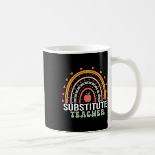 Mug Semaine de l'enseignant suppléant Femmes Retour à