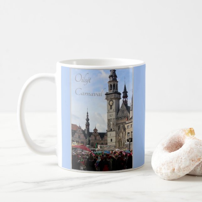 Mug Semaine du Carnaval, Aalst, Belgique (Avec donut)