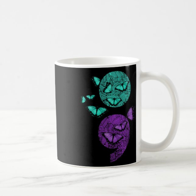 Mug Semicolon de sensibilisation au suicide en santé m (Droite)