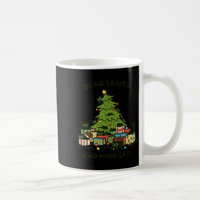 Mug Send More Cats Funny Gift Christmas Pet Black Cat  (Droite)