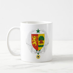 Mug Sénégal pays manteau armoiries symbole emblème dra