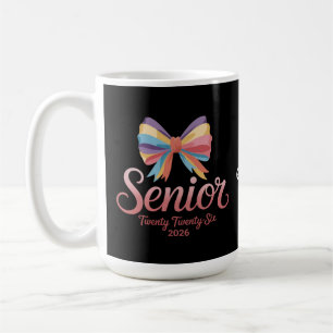 Mug Senior 2026 Jote Rainbow Bow Graduation Coquette