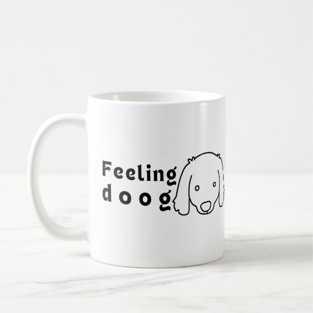 Mug sensation de chien ( bon ) pour l'amant du chien. (Gauche)