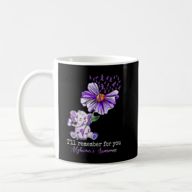 Mug Sensibilisation à la maladie d'Alzheimer Eléphant  (Gauche)