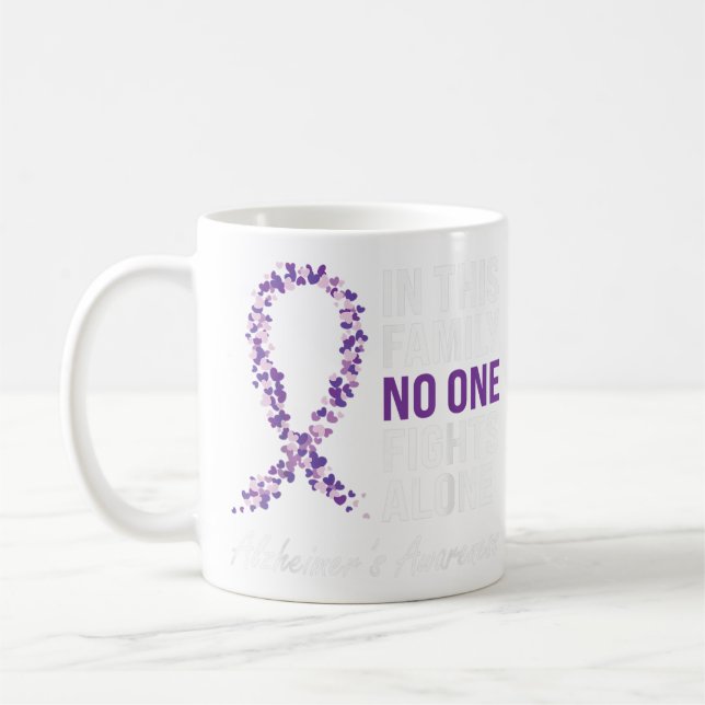 Mug Sensibilisation à la maladie d'Alzheimer Ruban pou (Gauche)