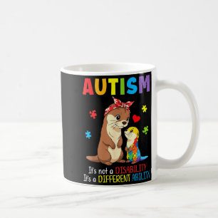 Mug Sensibilisation à l'autisme Mère Loutre Capacité D