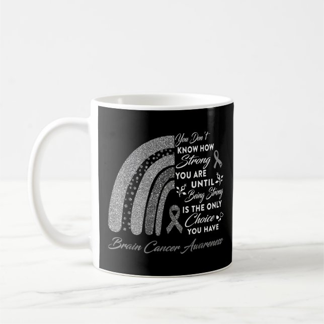 Mug Sensibilisation au cancer du cerveau arc-en-ciel - (Gauche)