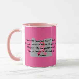 Mug Sensibilisation au cancer du sein en Oregon
