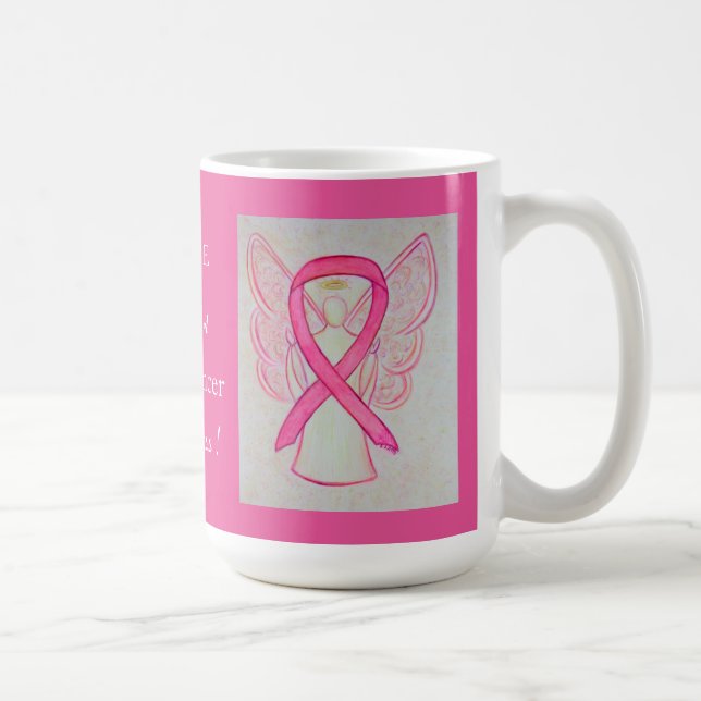Mug Sensibilisation au cancer du sein Ruban Angel pers (Droite)