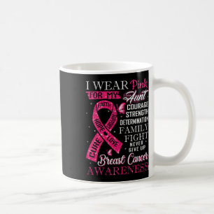Mug Sensibilisation au cancer du sein Tee Je porte le