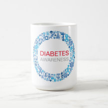 Sensibilisation au diabète Cercle bleu