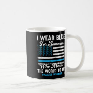 Mug Sensibilisation au diabète T1d Support American Fl