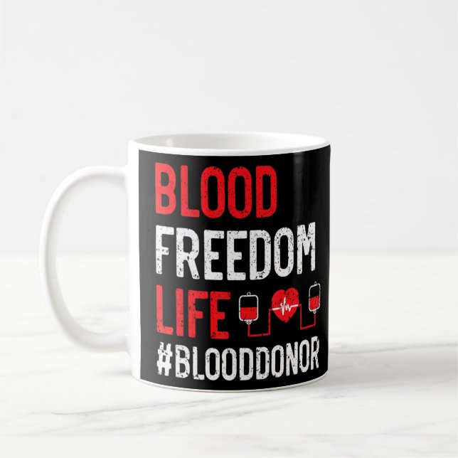 Mug Sensibilisation au don de sang Donateur de sang Ph (Gauche)