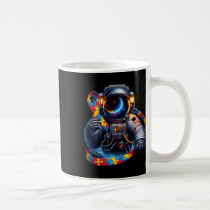 Mug Sensibilisation sur l'autisme Astronaute Jaune Rou