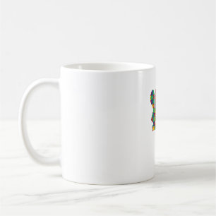 Mug Sensibilisation sur l'autisme de Pâques Rabbit Piè