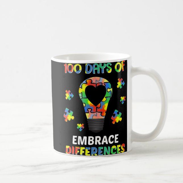 Mug Sensibilisation sur l'autisme Embrasser Différence (Droite)