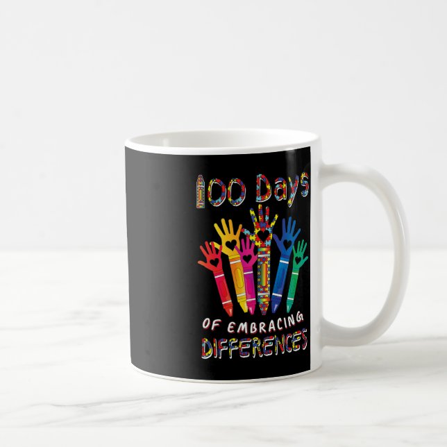 Mug Sensibilisation sur l'autisme Embrasser Différence (Droite)