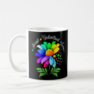 Mug Sensibilisation sur l'autisme Fleur marguerite Hom