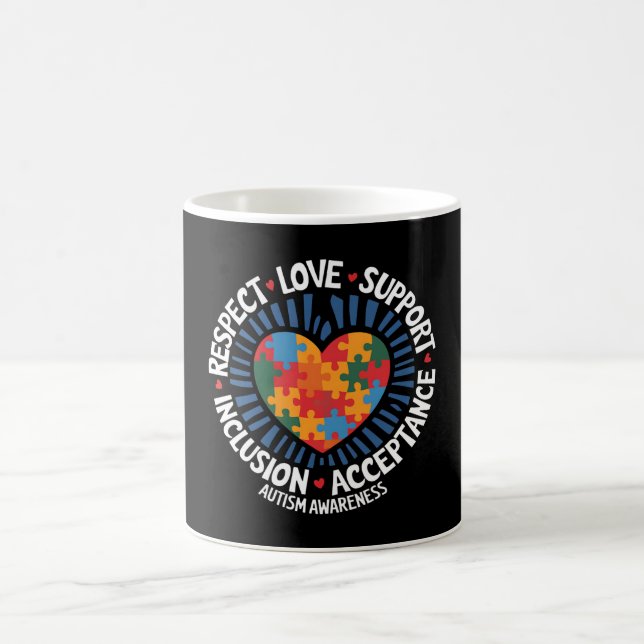 Mug Sensibilisation sur l'autisme Respect autistique A (Centre)