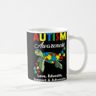 Mug Sensibilisation sur l'autisme Tortues Puzzle Maman