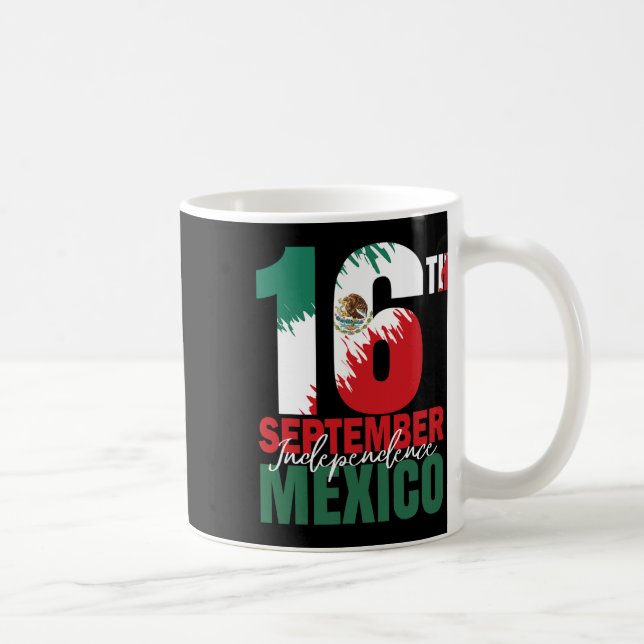 Mug Septembre Fête de l'Indépendance Mexicaine Chemise (Droite)