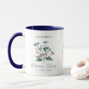 Mug Septembre Mois de naissance Fleur Matin Gloire Cad