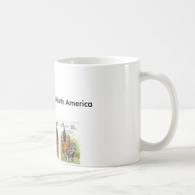 Mug serama-timbres, le Conseil de Serama de l'Amérique (Droite)