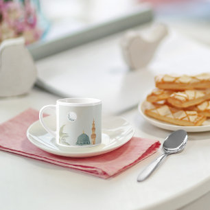 Mug Serene Masjid An-Nabawi Espresso   Art Islamiq