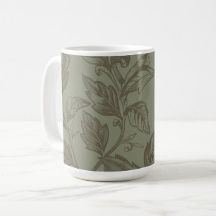 Mug Serene Sage Green État botanique gras feuillet