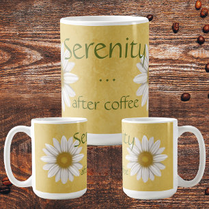 Mug Sérénité après café Jaune Daisy