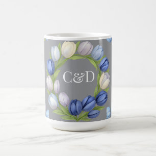 Mug Sérénité en Fleur Pastel Tulip Floral Maison Décor