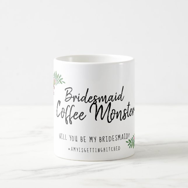 Mug Serez-vous ma demoiselle d'honneur cadeau de fête  (Centre)