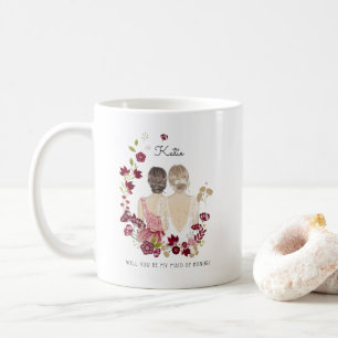 Mug Serez-vous ma demoiselle d'honneur Proposition