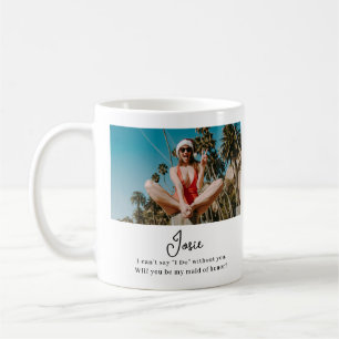 Mug Serez-Vous Ma Femme D'Accueil Chic Minimale Photo