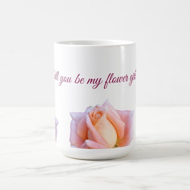 Mug Serez-vous ma fleuriste, Roses roses (Centre)