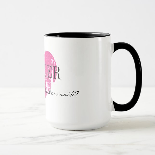 Mug Serez-vous ma petite demoiselle pour cousin ou soe (Droite)