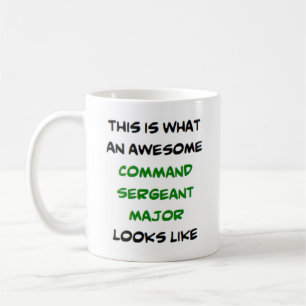 Mug sergent-major de commandement, impressionnant