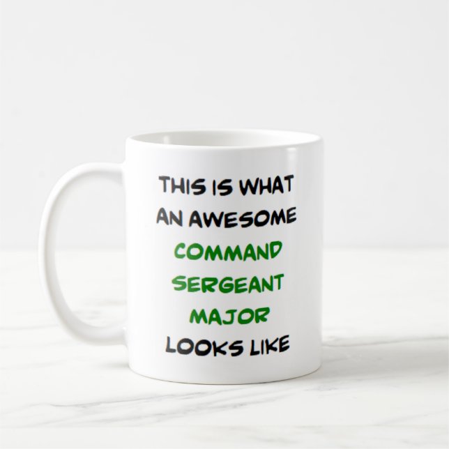 Mug sergent-major de commandement, impressionnant (Gauche)