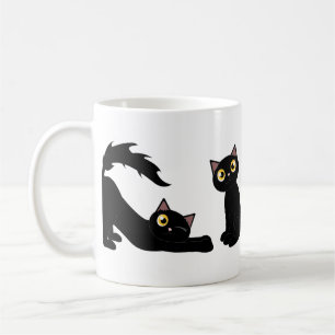 Mug Série espiègle mignonne de chat noir