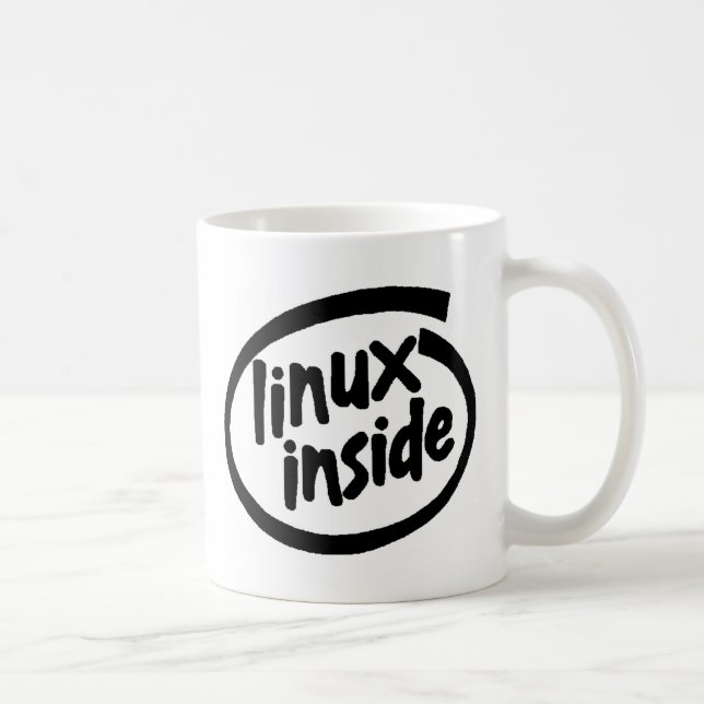 Mug Serie Linux à l'intérieur (Droite)
