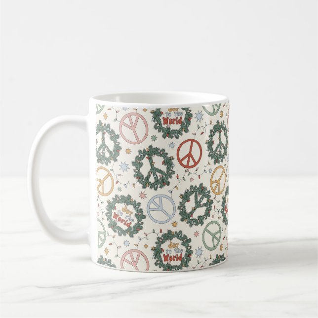 Mug Serments de paix et joie pour le Motif mondial (Gauche)