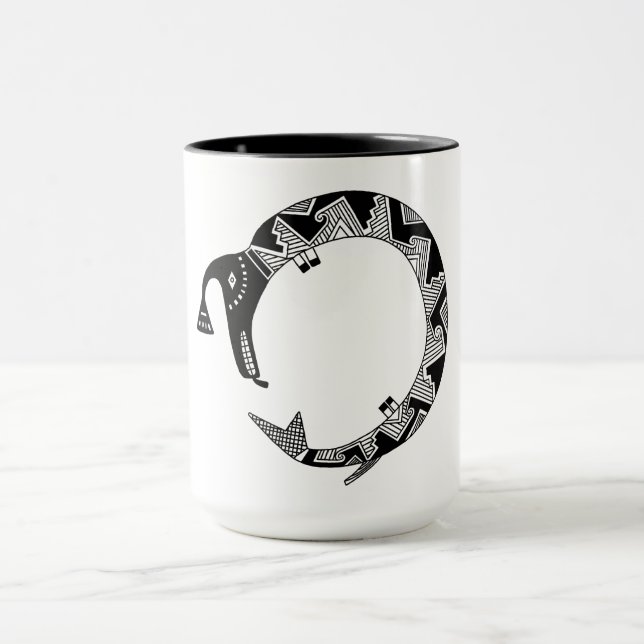 Mug Serpent D'Eau, Mimbres Poterie Design (Centre)