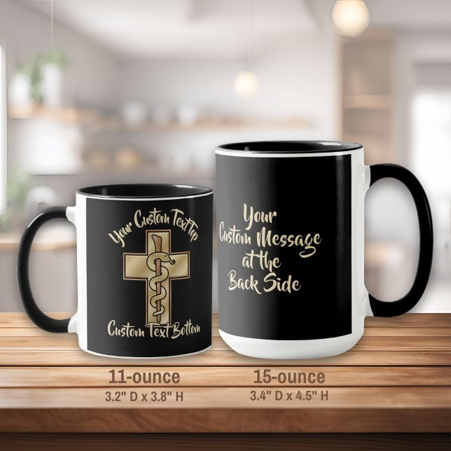 Mug Serpent sur Croix (Créateur téléchargé)