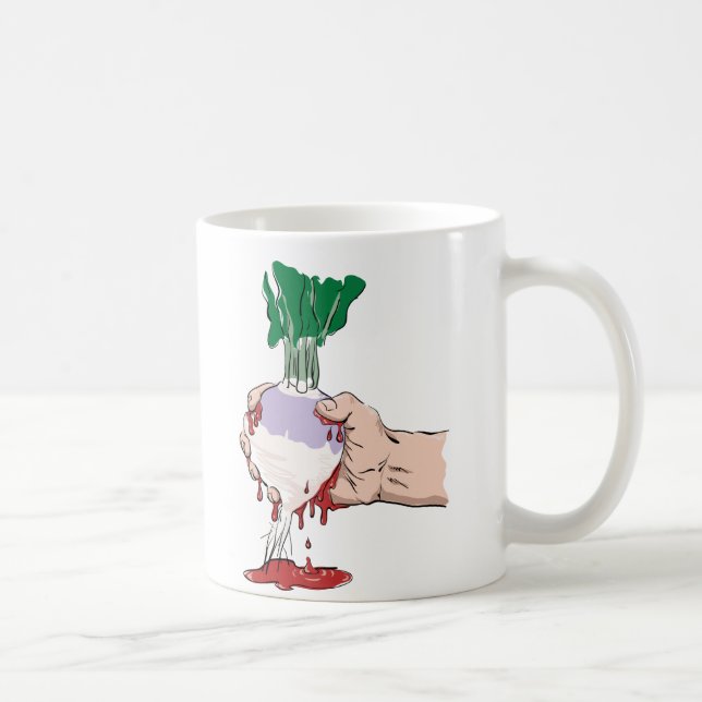 Mug Serrant le sang du navet, Squeezin il (Droite)