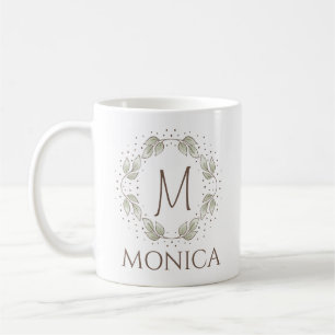 Mug Serre Feuilleté Avec Monogramme Et Nom
