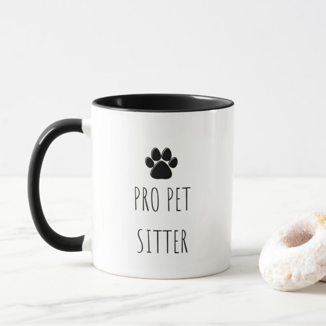 Mug Serveur pour animaux de compagnie (Avec donut)