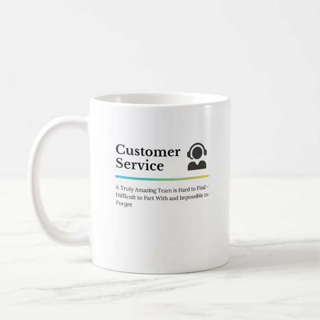 Mug Service à la clientèle - volume (Gauche)