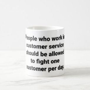 Mug Service Clientèle Conseils avec votre café du mati