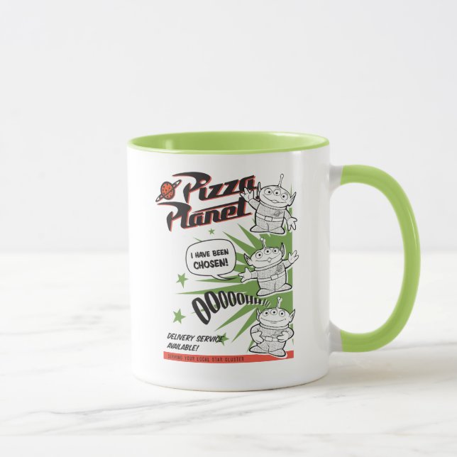Mug Service de livraison de pizza Planet Retro Graphis (Droite)