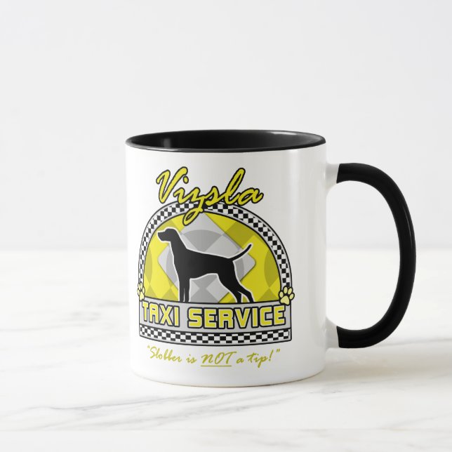 Mug Service de taxi de Vizsla (Droite)